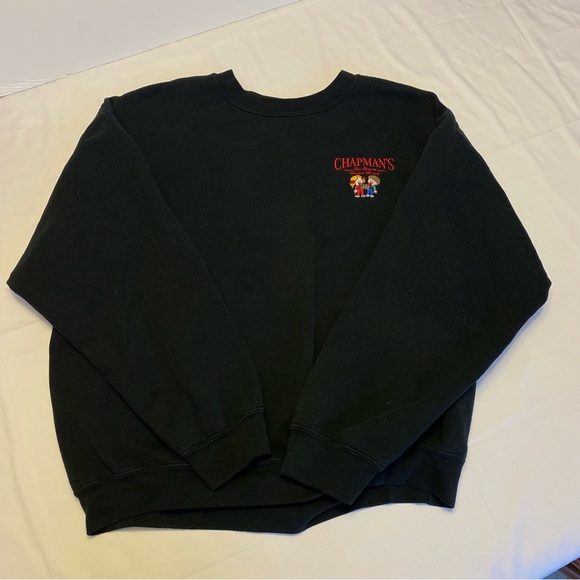 Black chapmans logo Hoodie - Picture 4 of 7